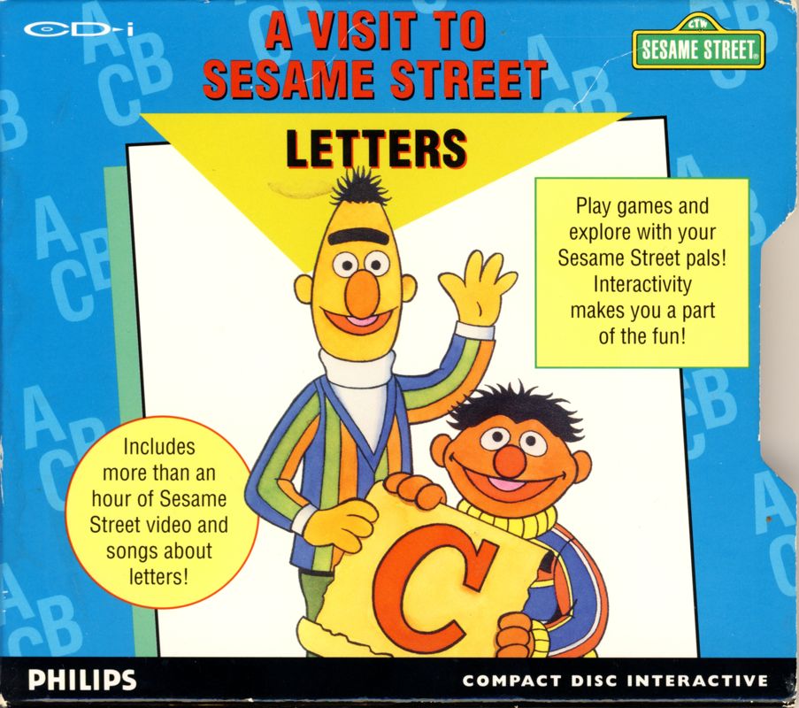 A Visit to Sesame Street: Letters box art for CD-i